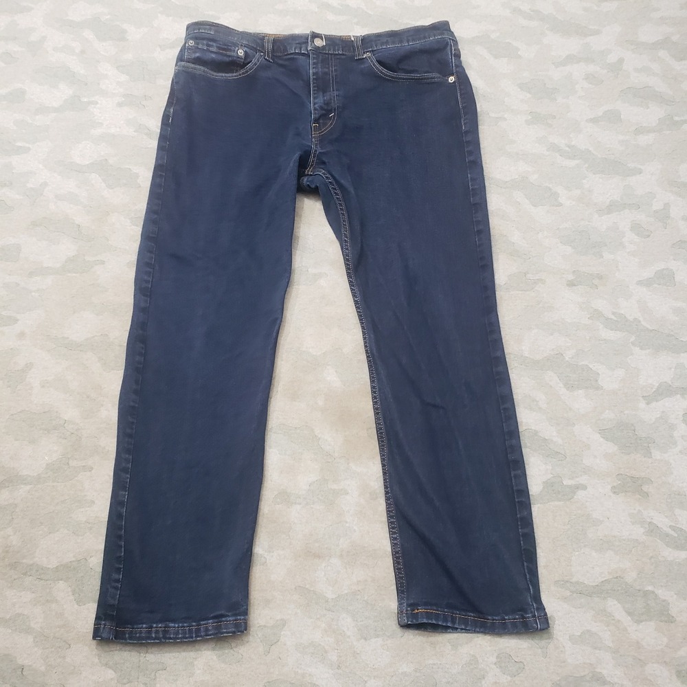 Levi's 502 Jeans Mens 36x30 Blue Tapered Denim Dark Wash